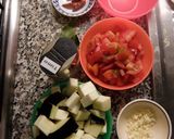 フレッシュトマトとナスのペペロンチーノ作り方1写真