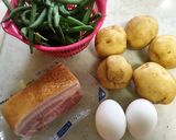 いんげんのホットポテトサラダ作り方1写真