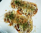 簡単おつまみ☆イカフライのお好み焼き風作り方4写真