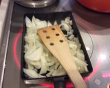 新玉ねぎとほうれん草の炒め物作り方3写真