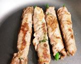 我が家のおつまみ♪豚肉のいんげん巻き作り方4写真