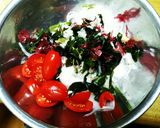 私のダイエット＊もずく酢で和えたサラダ♬作り方3写真