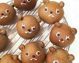 黒ごま♪くまちゃんあんパン作り方10写真