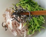 ♡ささみと豆苗の塩昆布和え♡作り方5写真