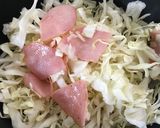 カレー味キャベツの油揚げの袋チーズ焼き♡作り方2写真