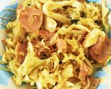 カレー味キャベツの油揚げの袋チーズ焼き♡作り方3写真