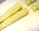 甘くて濃厚生とうもろこしと鶏出汁のスープ作り方5写真