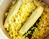 甘くて濃厚生とうもろこしと鶏出汁のスープ作り方6写真