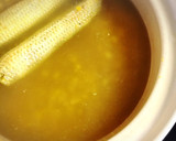 甘くて濃厚生とうもろこしと鶏出汁のスープ作り方8写真