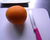 オレンジ(柑橘類)の剥き方作り方1写真