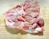 鶏肉の黒酢煮ネギソース作り方1写真