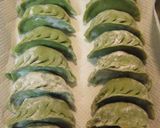 美味しく健康★青汁で翡翠餃子作り方6写真