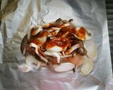 ピリ辛味噌deササミ＆きのこホイル焼き♪作り方2写真