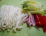 簡単！エノキとハムの塩昆布炒め作り方1写真