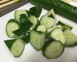 きゅうりとしめじのごま油&塩昆布和え☆作り方4写真