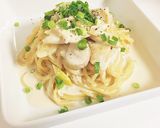 帆立と長ネギの味噌クリームパスタ作り方6写真