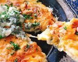 チーズと卵で。粉なし低糖質生ハムピザ作り方13写真