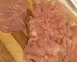 韓国風の鶏むね肉のブルゴキ作り方1写真