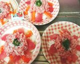簡単♪カラフルのっけ盛り海鮮丼☆作り方3写真