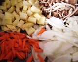馬鈴薯・玉ねぎの味噌汁☆★作り方1写真