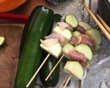 旬の美味しさ ズッキーニの焼き鳥作り方3写真
