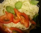 トマトとバジルのパクチー素麺onキヌア作り方5写真