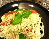 トマトとバジルのパクチー素麺onキヌア作り方6写真