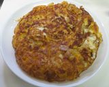 じゃが芋入りスモークチーズのオムレツ作り方10写真