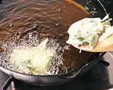 こめ油×枝豆×帆立貝☆夏のかき揚げ作り方5写真