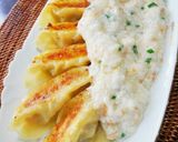 餃子のふわふわ蟹あんかけ作り方4写真