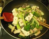 青梗菜とエリンギの豆腐チャンプルー作り方4写真