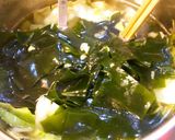 ラー油入りキャベわかめスープ♪作り方5写真