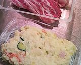 豚バラポテトサラダ巻作り方1写真