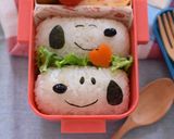 【キャラ弁】スヌーピーの俵おにぎり弁当作り方4写真