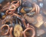 味付簡単スルメイカとナスの炒め煮作り方5写真