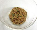 たっぷり薬味と味噌納豆の包み焼き作り方3写真