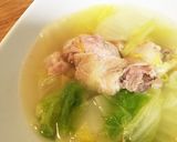鶏手羽元とキャベツの簡単♩生姜入りスープ作り方7写真