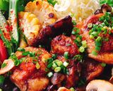 お砂糖味醂なし鶏肉キノコのガリバタチキン作り方13写真