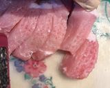 豚ロース厚切りの甘酢炒め作り方1写真