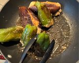 おかんレシピ𓀤𓀣茄子とピーマンの肉詰め作り方9写真