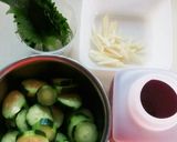 即席♪胡瓜の梅酢漬け◎冷やし茶漬け作り方1写真
