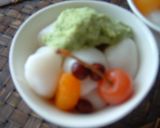 ◇◆◇白玉入りみつ豆・枝豆餡のせ◇◆◇作り方4写真