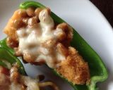 ピーマンの納豆&冷凍コロッケ詰め作り方3写真