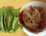 ピーマンのペペロンチーノ&納豆詰め作り方1写真