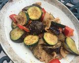 ズッキーニと夏野菜の豚バラ 味噌炒め作り方6写真