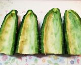 めんつゆで簡単！ゴーヤとしめじの卵炒め作り方1写真