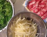豚肉とじゃがいもの香りソルト&レモン炒め作り方1写真