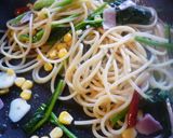 ほうれん草とベーコンのペペロンチーノ♪作り方6写真