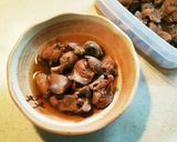 鳥の肝煮(砂ずり入り)作り方4写真