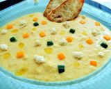 黄色ズッキーニの冷たいスープ作り方5写真